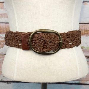 NWOT CAbi woven leather belt